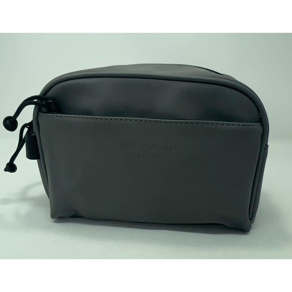 Duchamp London Gray Toiletry Bag Travel Dopp‎ Kit Cosmetic Organizer Case Fly
